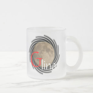 Caneca De Café Vidro Jateado Mond, Lune, Luna, Glina, Moon Tasse