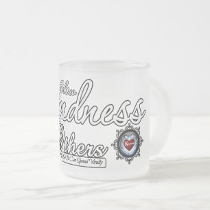 Caneca De Café Vidro Jateado Mostre gentileza aos outros