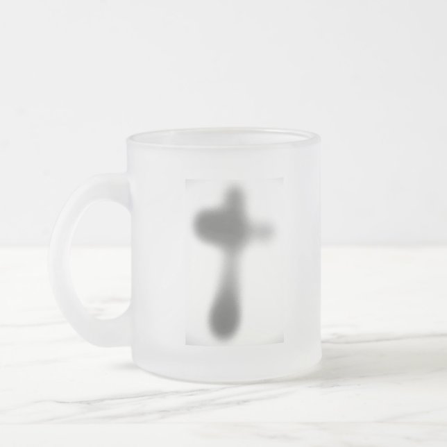 Caneca De Café Vidro Jateado Mug ART DESIGN (Esquerda)