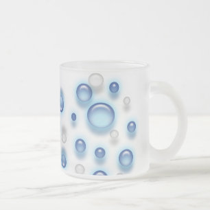 Caneca De Café Vidro Jateado Mug - Bolhas
