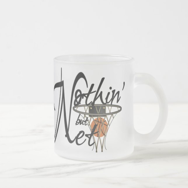 Caneca De Café Vidro Jateado Mug de basquete (Direita)