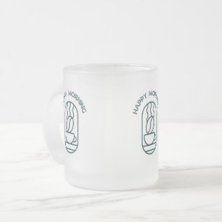 Caneca De Café Vidro Jateado Mug de café personalizado: comece seu dia com um S