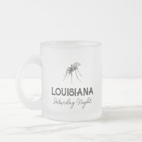 Mug de café personalizável na noite de sábado da L