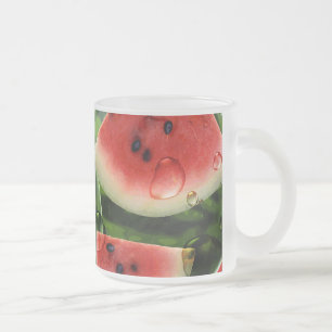 Caneca De Café Vidro Jateado Mug de melancia