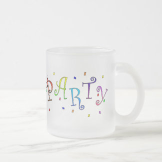 Caneca De Café Vidro Jateado Mug de Partido