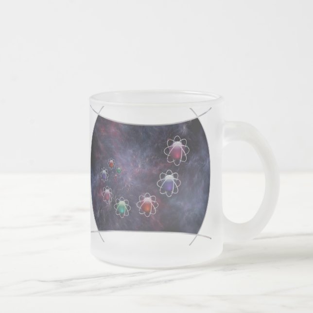Caneca De Café Vidro Jateado Mug de Razão Circular (Direita)