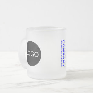 Caneca De Café Vidro Jateado Mug de vidro de Fosco com marca única (logotipo e 