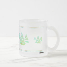 Caneca De Café Vidro Jateado Mug Design de Natal da Empresa Especial