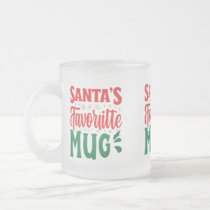 Caneca De Café Vidro Jateado Mug favorito de papais noeis - Delícia de vidro de