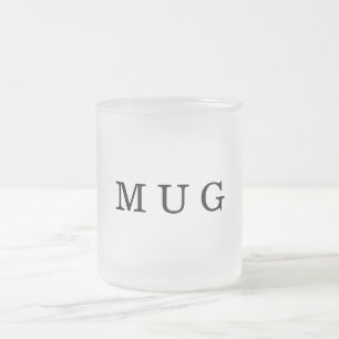 Caneca De Café Vidro Jateado Mug Genérico