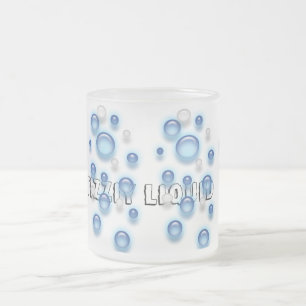 Caneca De Café Vidro Jateado Mug - Líquido De Tonturas