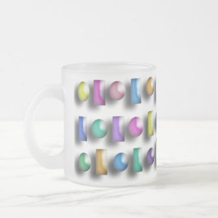 Caneca De Café Vidro Jateado Mug - Três Formas Dimensionais