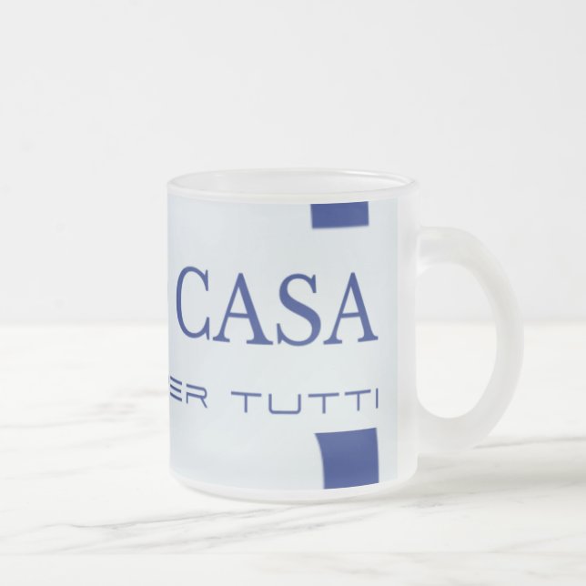 CANECA DE CAFÉ VIDRO JATEADO MÚGS DE VIDRO DE FOSCO SPAZIO CASA (Direita)