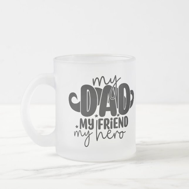 Caneca De Café Vidro Jateado My dad (Esquerda)