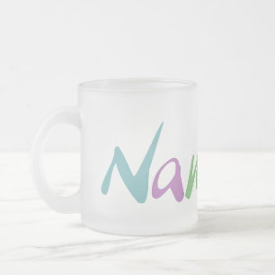 Caneca De Café Vidro Jateado Namaste