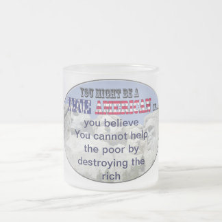 Caneca De Café Vidro Jateado não pode ajudar pobres destruindo ricos