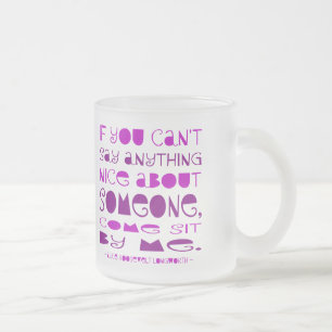 Caneca De Café Vidro Jateado Não posso dizer nada legal que venha sentado perto