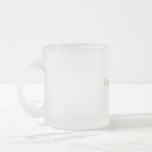 Caneca De Café Vidro Jateado Não posso, estou na Escola Crna