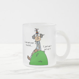 Caneca De Café Vidro Jateado Não sobre o humor do monte