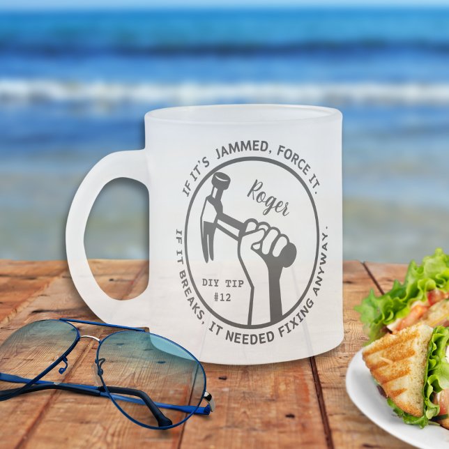 Caneca De Café Vidro Jateado Necessário consertar assim mesmo (Criador carregado)