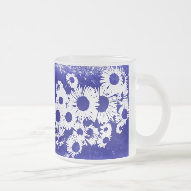 Caneca De Café Vidro Jateado New England Wild Aster (Direita)