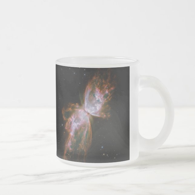 Caneca De Café Vidro Jateado NGC 6302 , Bug Nebula, Butterfly Nebula (Direita)