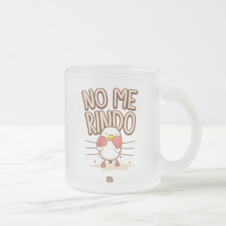 Caneca De Café Vidro Jateado │No me rindo