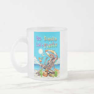 Caneca De Café Vidro Jateado No Siesta Vamos Fiesta