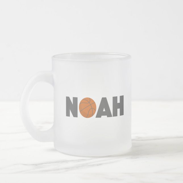 Caneca De Café Vidro Jateado Noah Basball (Esquerda)