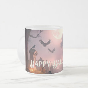 Caneca De Café Vidro Jateado Noite das Sombras - Um Halloween Spell Awakens