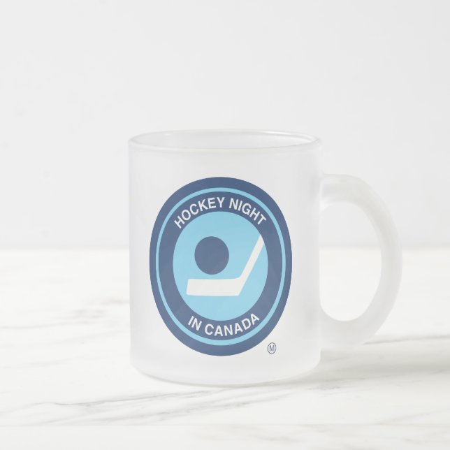 Caneca De Café Vidro Jateado Noite de Hóquei no Canadá (Direita)