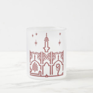 Caneca De Café Vidro Jateado nome do árabe de Mohamed
