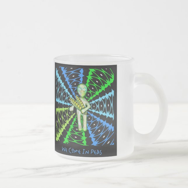 Caneca De Café Vidro Jateado Nós vimos nas ervilhas! (Direita)