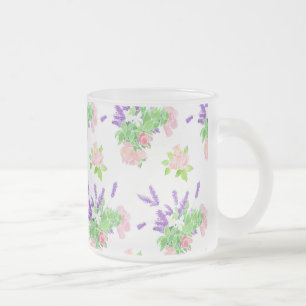Caneca De Café Vidro Jateado Nostálgicos da caneca de vidro do padrão de verão