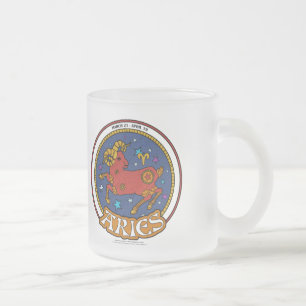 Caneca De Café Vidro Jateado NP Aries Fosco Mug