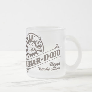 Caneca De Café Vidro Jateado Nunca fume apenas