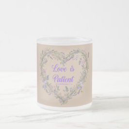 Caneca De Café Vidro Jateado O amor é....
