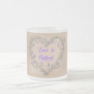 Caneca De Café Vidro Jateado O amor é....