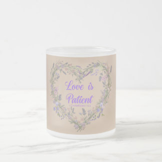 Caneca De Café Vidro Jateado O amor é....