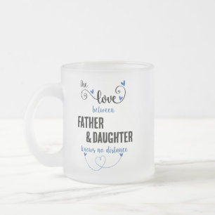Caneca De Café Vidro Jateado O amor entre pai e filha distante