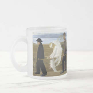 Caneca De Café Vidro Jateado O Anjo Ferido