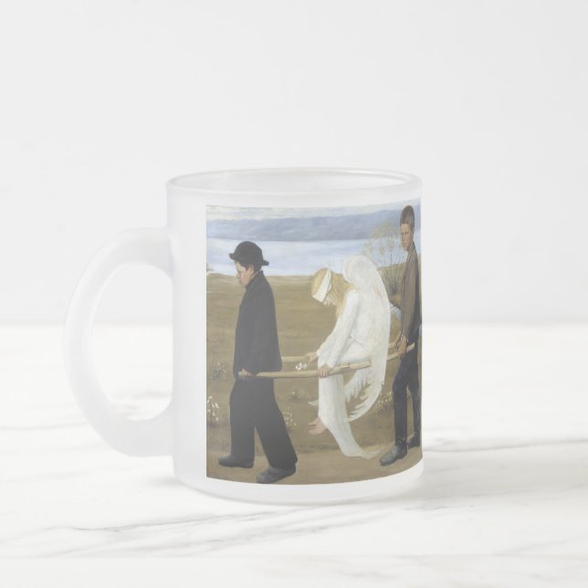 Caneca De Café Vidro Jateado O Anjo Ferido (Esquerda)