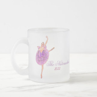 Caneca De Café Vidro Jateado O Balé-Noz- Sugarplum Fairy Mug