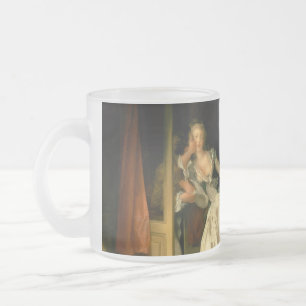 Caneca De Café Vidro Jateado O Beijo Roubado Fragonard