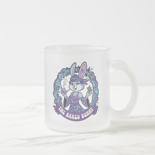 Caneca De Café Vidro Jateado O Coelho Assado  (Direita)