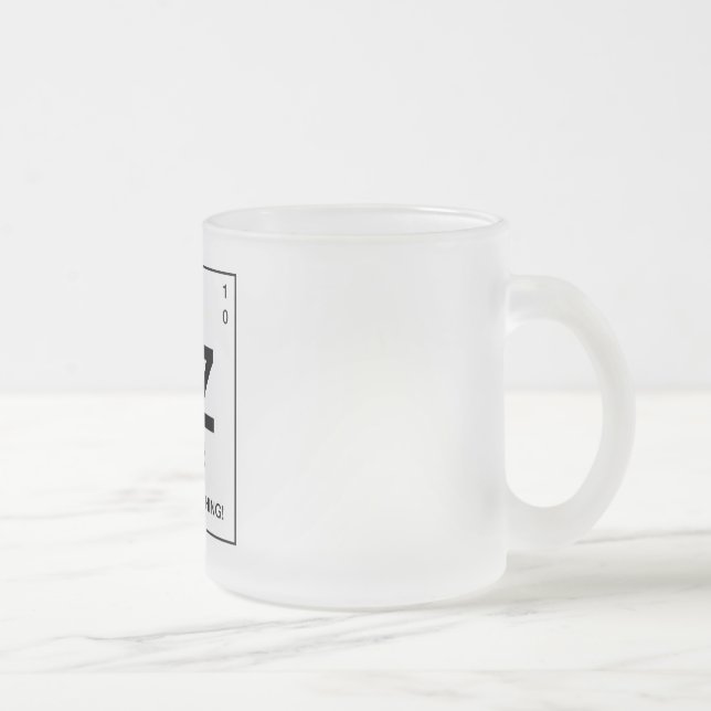 Caneca De Café Vidro Jateado O elemento de Beezid (Direita)
