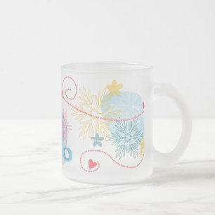 Caneca De Café Vidro Jateado O inverno é a estação Snowflake Mug