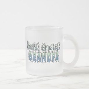 Caneca De Café Vidro Jateado O maior avô do mundo