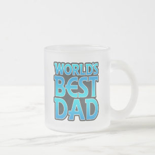 Caneca De Café Vidro Jateado O melhor Pai do mundo