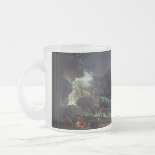 Caneca De Café Vidro Jateado O naufrágio de Claude Joseph Vernet